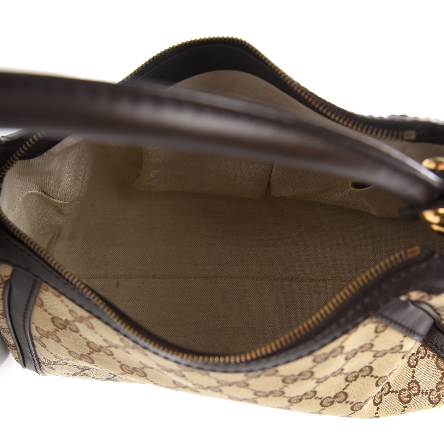 Gucci Monogram Small Scarlett Studded Interlocking G Hobo Dark Brown 4 of 10