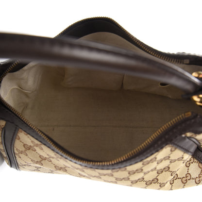 Gucci Monogram Small Scarlett Studded Interlocking G Hobo Dark Brown 4 of 10