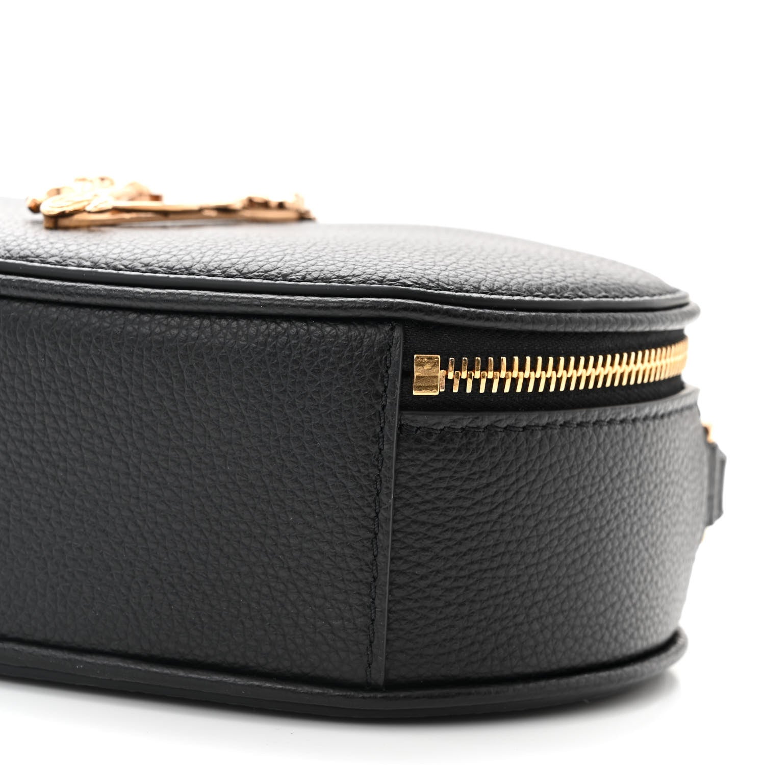 Versace Grainy Calfskin Virtus Top Handle Camera Bag Black 9 of 9