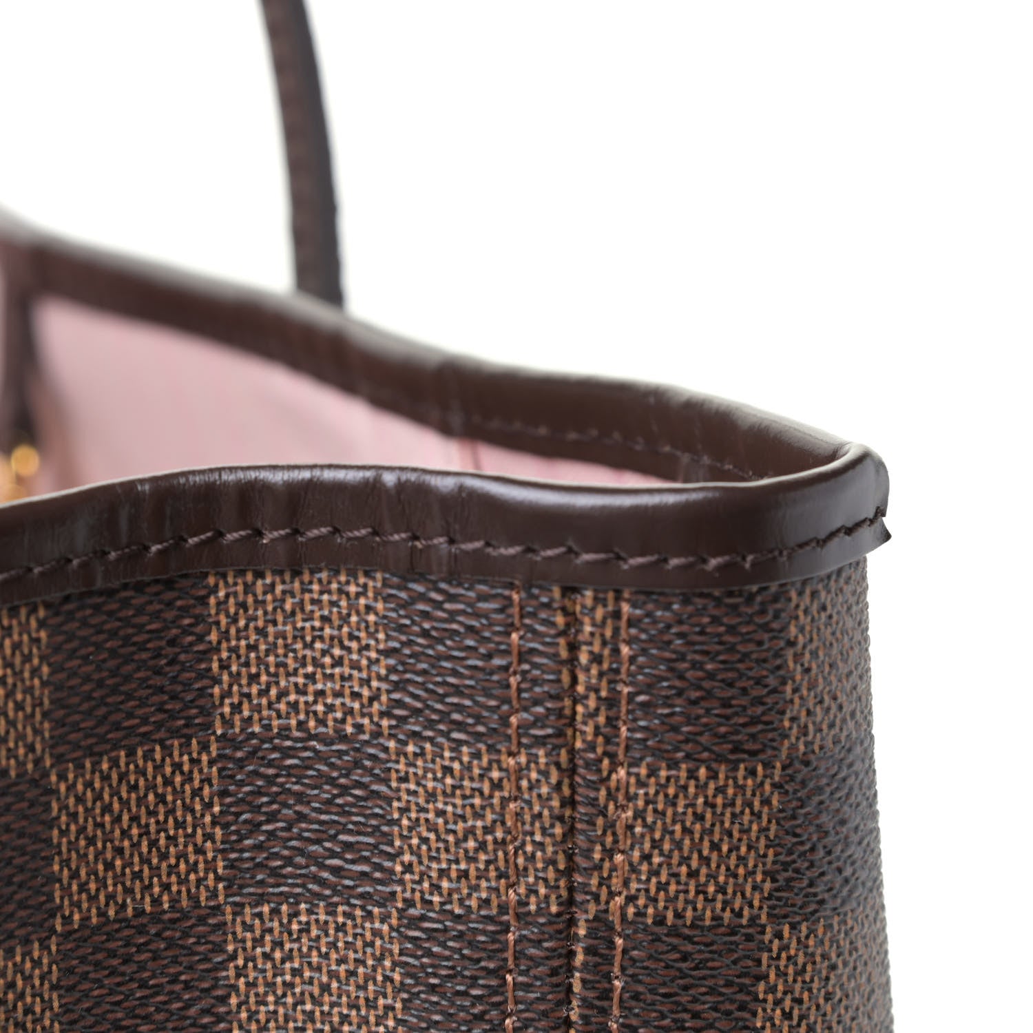 Louis Vuitton Damier Ebene Neo Neverfull MM Rose Ballerine 6 of 6
