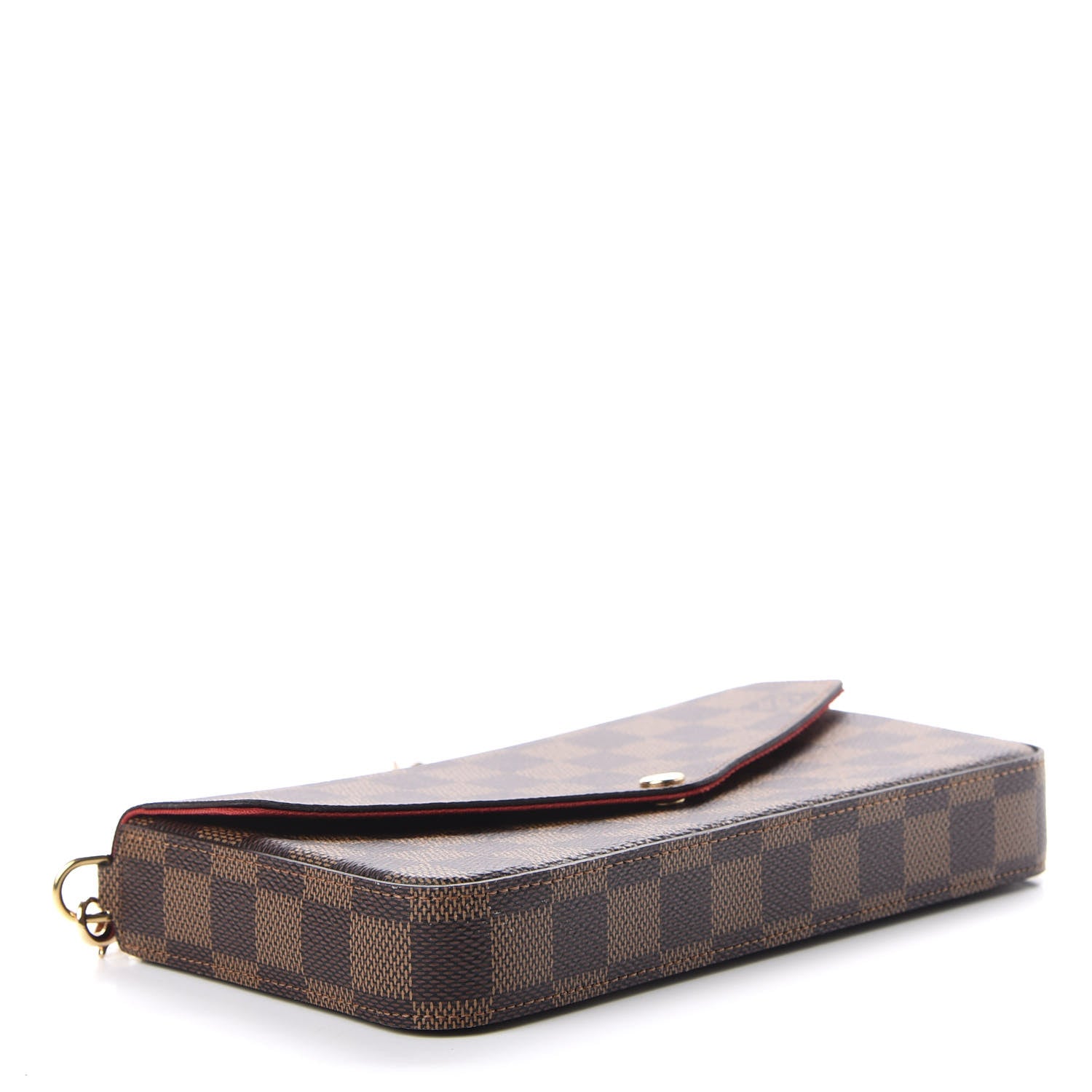 Louis Vuitton Damier Ebene Pochette Felicie Chain Wallet 4 of 12