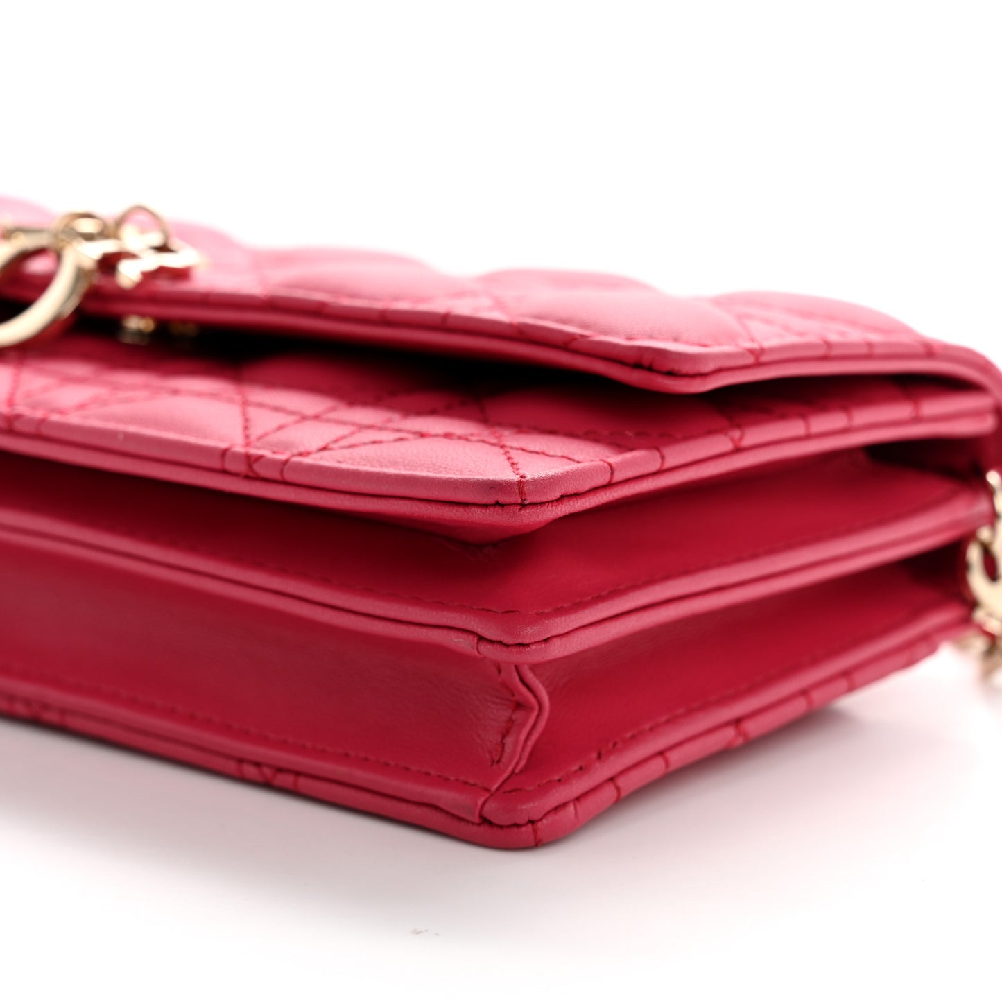 Lambskin Cannage Mini My Dior Bag Passion Pink