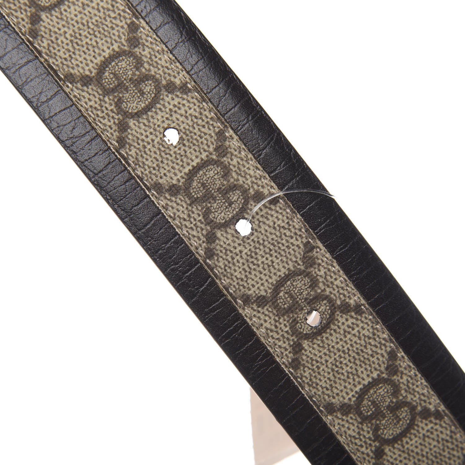 Gucci GG Plus Monogram Niagara Lux Calfskin Interlocking G 40mm Belt 80 32 Beige Ebony Cocoa 4 of 7
