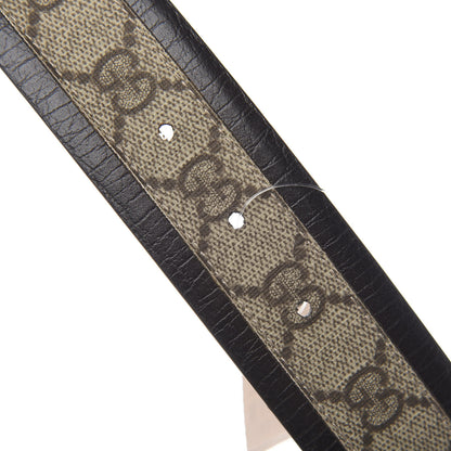 Gucci GG Plus Monogram Niagara Lux Calfskin Interlocking G 40mm Belt 80 32 Beige Ebony Cocoa 4 of 7
