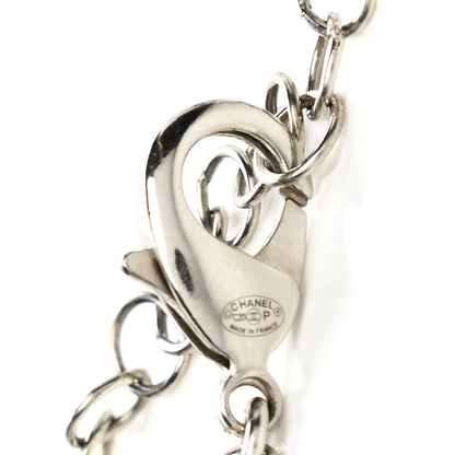 Chanel Crystal Pearl Flower CC Belt Silver 3 of 4