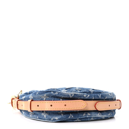Louis Vuitton Monogram Denim Croissant MM Blue 4 of 9