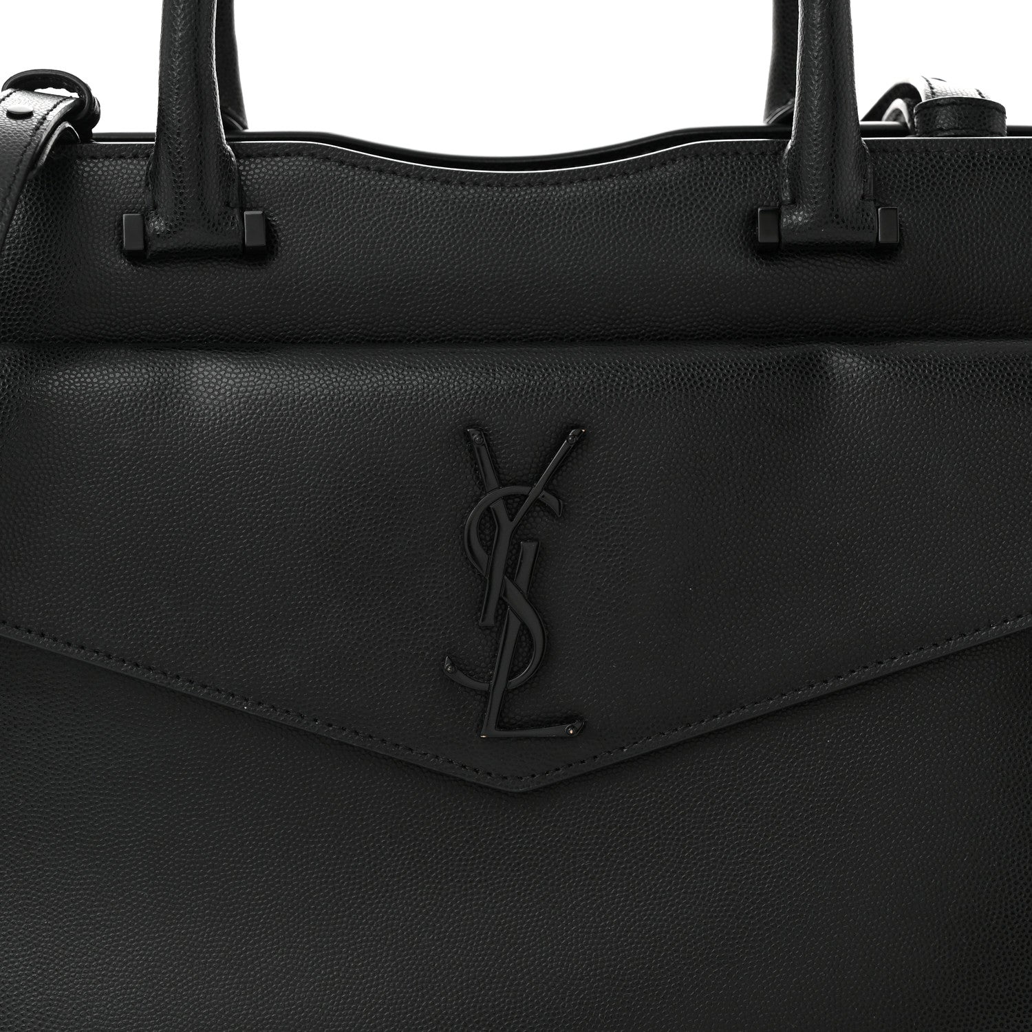 Saint Laurent Grain De Poudre Medium Uptown Tote Black 8 of 13
