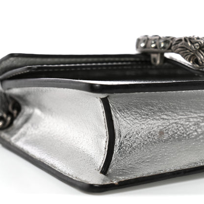 Gucci Metallic Calfskin Super Mini Dionysus Shoulder Bag Silver 8 of 15