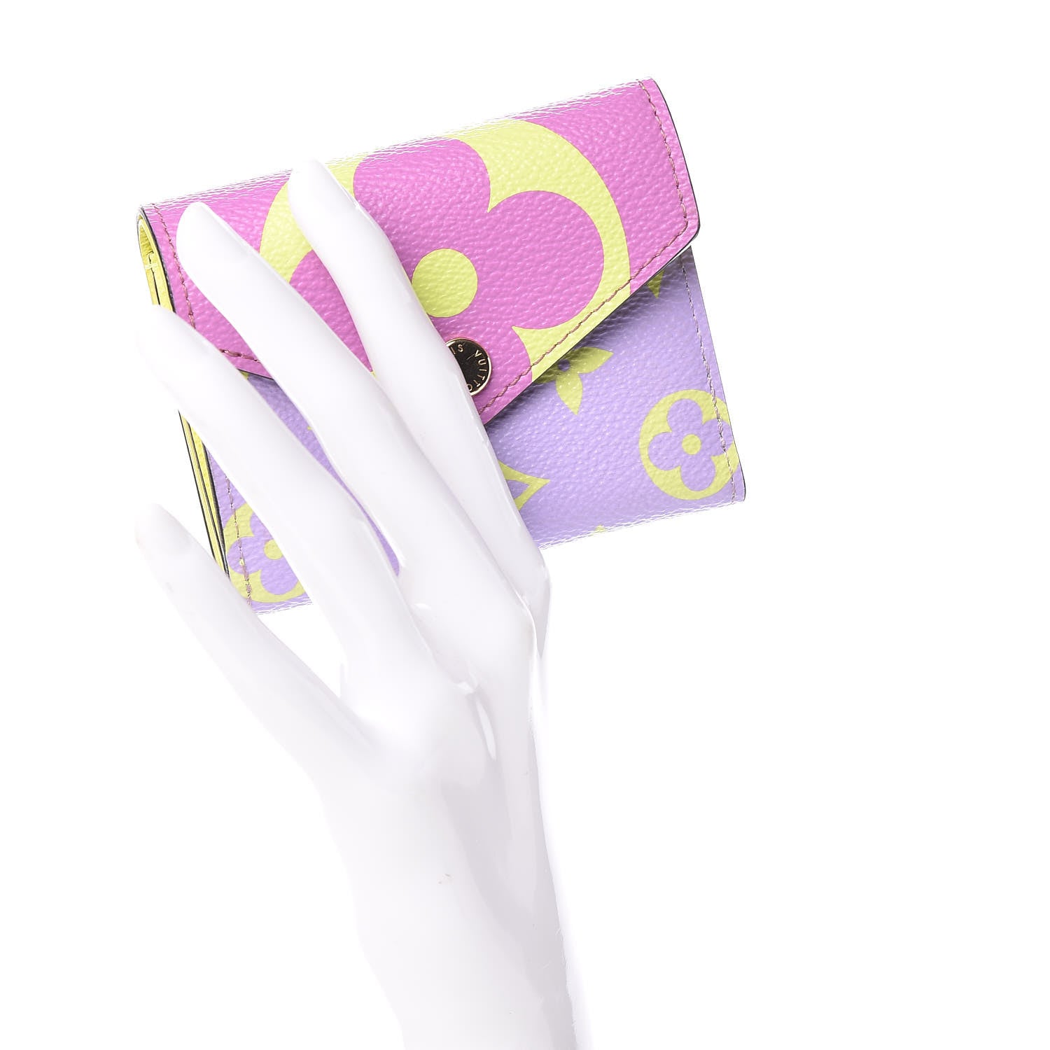Louis Vuitton Monogram Giant Zoe Wallet Pink Lilac 2 of 8