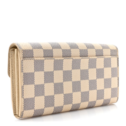 Louis Vuitton Damier Azur Sarah Wallet NM 3 of 13