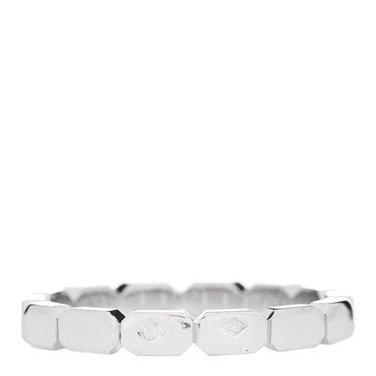 Chanel 18K White Gold Link Ring 50 5.25 3 of 4