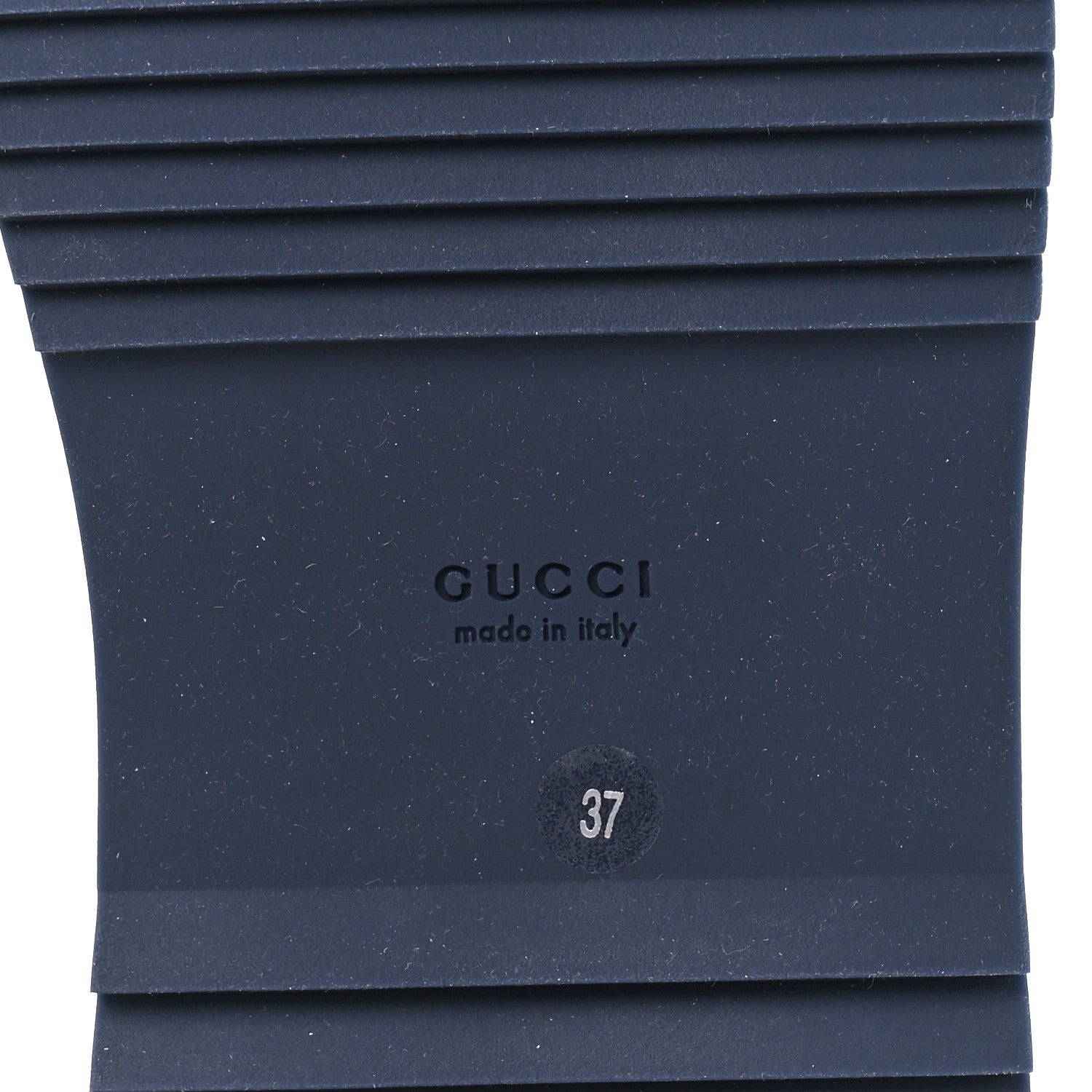 Gucci Monogram Criss Cross Platform Slide Sandals 37 Beige Blue 6 of 10