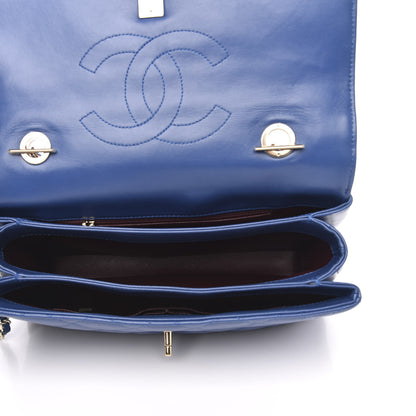 Chanel Lambskin Quilted Medium Trendy CC Flap Dual Handle Bag Blue 6 of 15