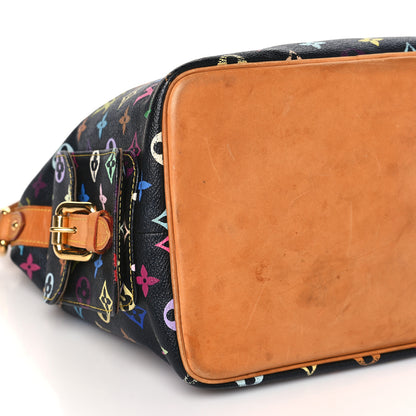 Louis Vuitton Monogram Multicolor Petit Noe Black 6 of 8