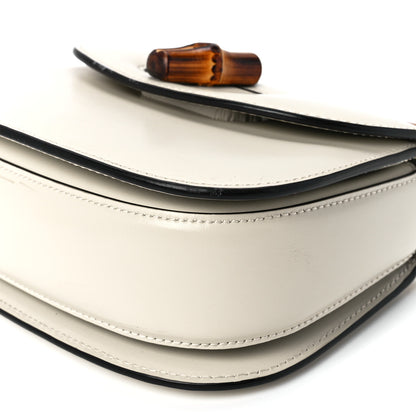 Gucci Boarded Dyana Lux Calfskin Web Mini Bamboo 1947 Top Handle Bag Mystic White 11 of 12