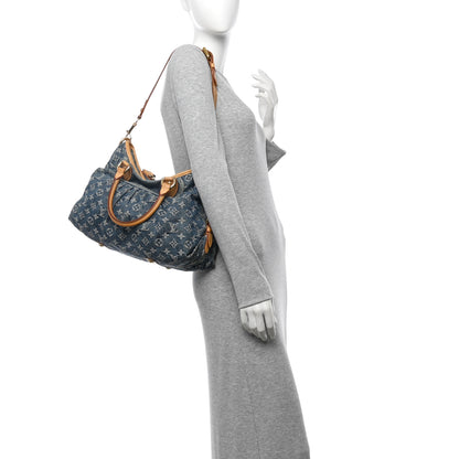 Louis Vuitton Denim Neo Cabby MM Blue 2 of 19