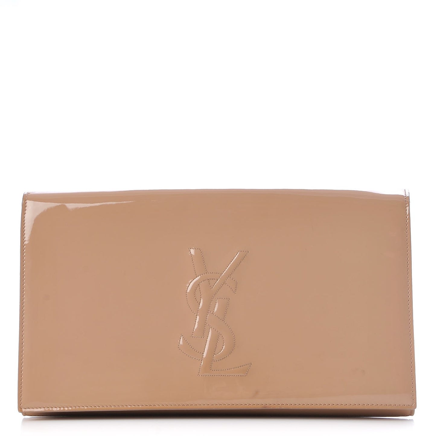 Patent Calfskin Monogram Large Belle De Jour Clutch Chair