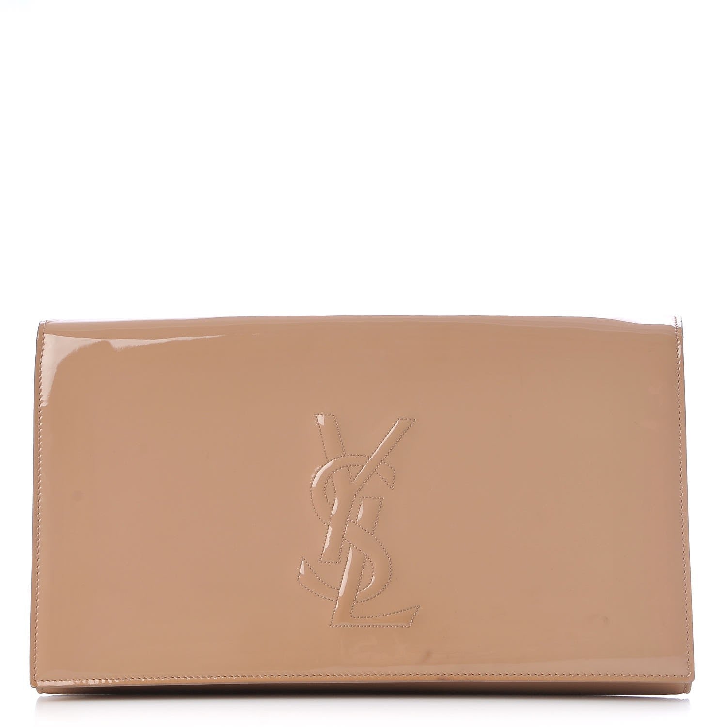 Saint Laurent Patent Calfskin Monogram Large Belle De Jour Clutch Chair 1 of 9