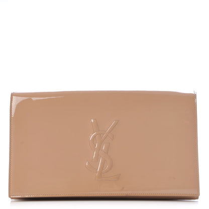 Saint Laurent Patent Calfskin Monogram Large Belle De Jour Clutch Chair 1 of 9