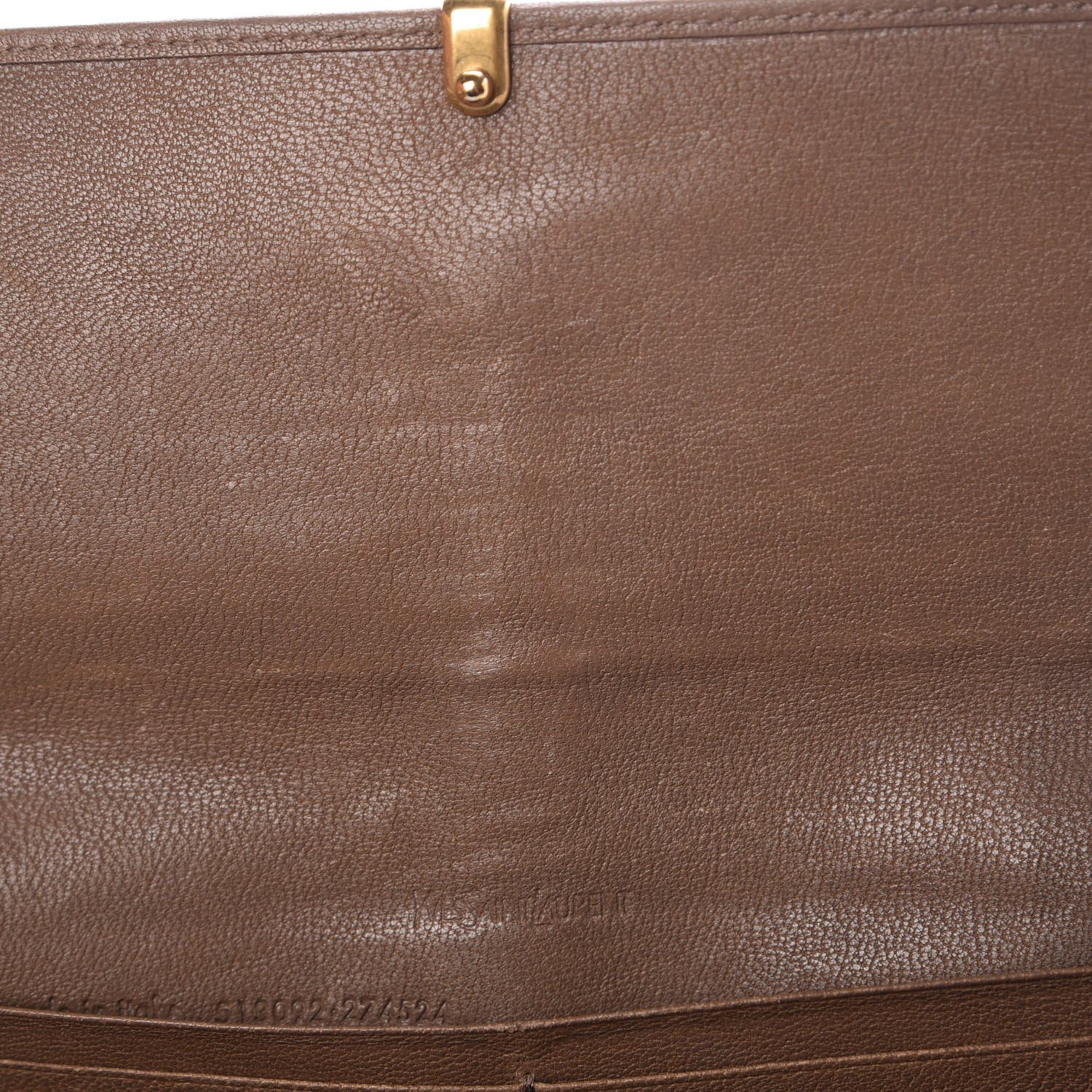 Saint Laurent Calfskin Classic Y Ligne Wallet Light Brown 11 of 12