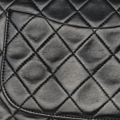 Chanel Lambskin Quilted Medium Double Flap Black 11 of 16