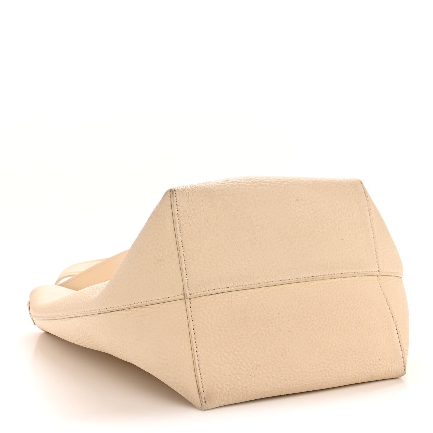 Grained Calfskin Medium N/S Park Tote Ivory