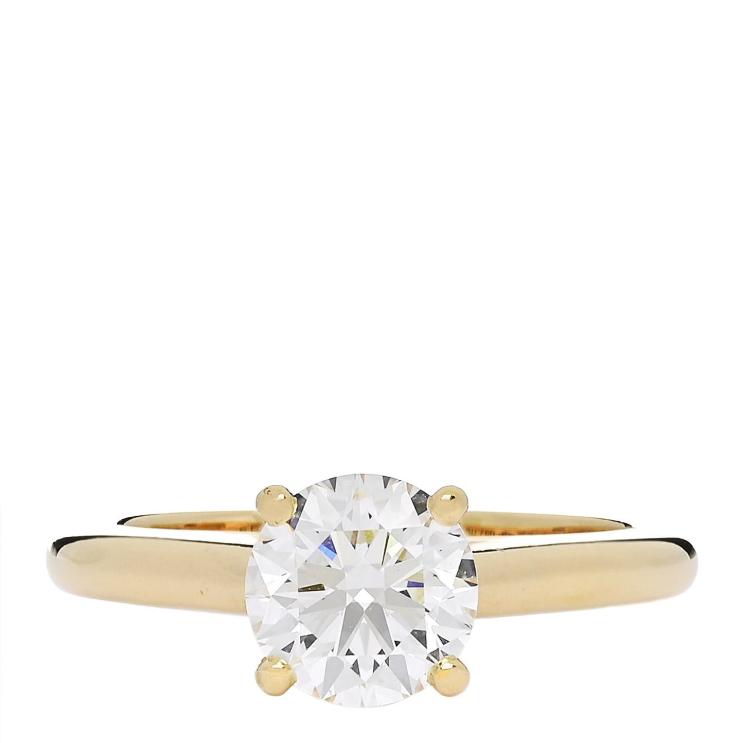 18K Yellow Gold Diamond 1.20ct 1895 Solitaire Engagement Ring 52 6