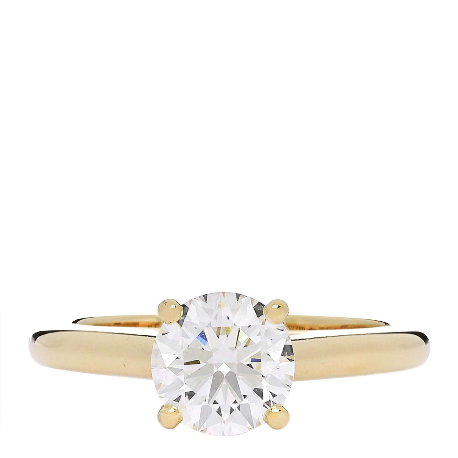 Cartier 18K Yellow Gold Diamond 1.20ct 1895 Solitaire Engagement Ring 52 6 1 of 6