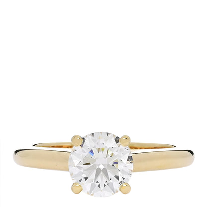 Cartier 18K Yellow Gold Diamond 1.20ct 1895 Solitaire Engagement Ring 52 6 1 of 6