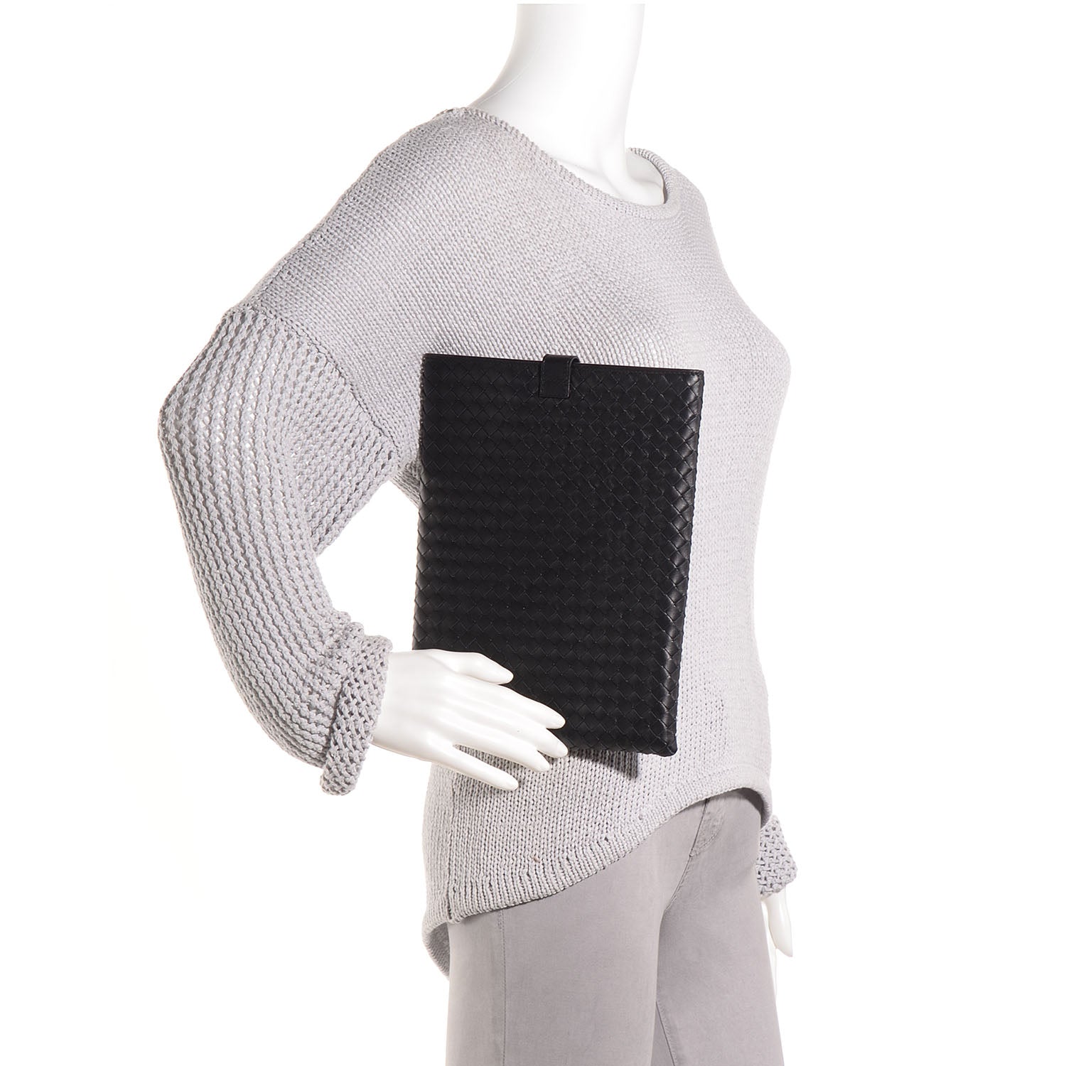 Bottega Veneta Nappa Intrecciato iPad Case Nero Black 2 of 7