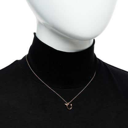 Tiffany 18K Rose Gold Elsa Peretti Mini Alphabet C Pendant 2 of 5