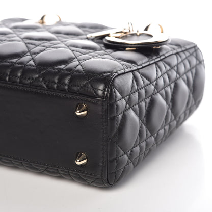 Christian Dior Lambskin Cannage Small Lucky Badges My Lady Dior Black 12 of 13