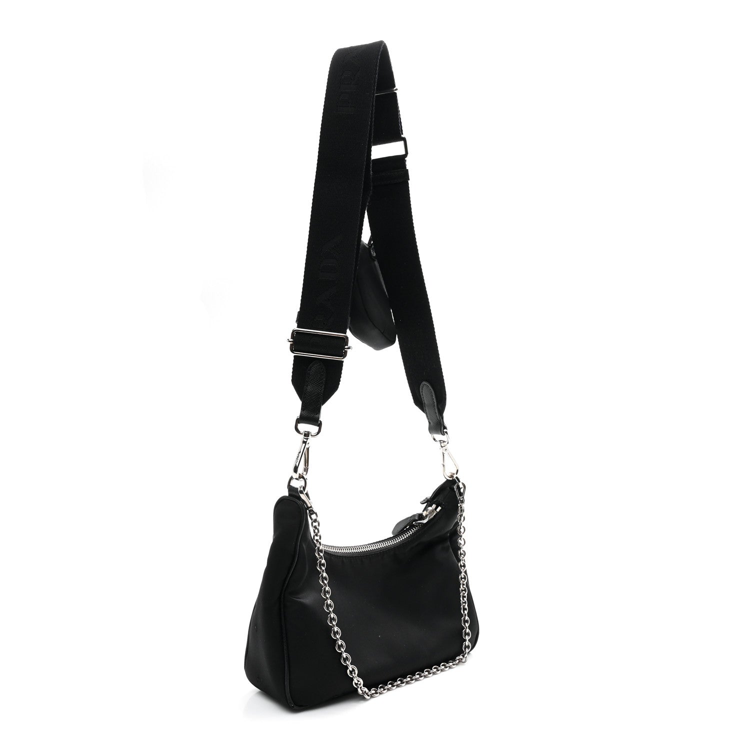 Prada Nylon Re-Edition 2005 Shoulder Bag Black 3 of 11