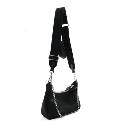 Prada Nylon Re-Edition 2005 Shoulder Bag Black 3 of 11