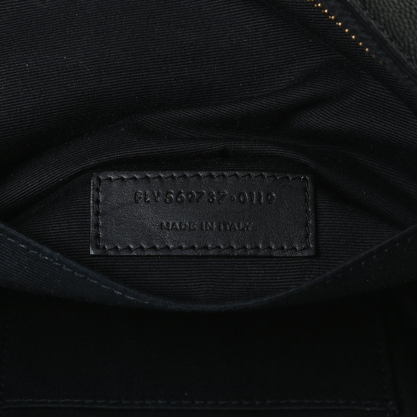 Grain De Poudre Monogram Belt Bag Black