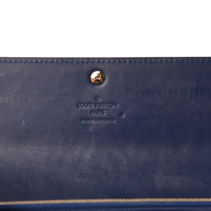 Louis Vuitton Vernis Sarah Wallet Grand Blue 6 of 11