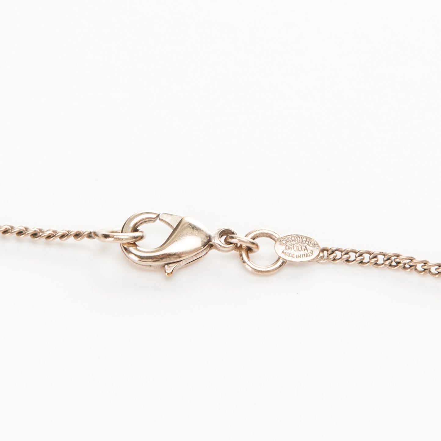 Crystal CC Necklace Light Gold Multicolor