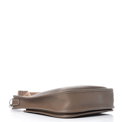 Hermes Taurillon Clemence Evelyne III PM Etoupe 4 of 11