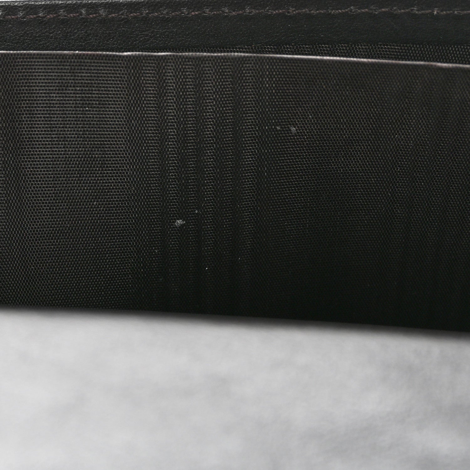 Gucci Guccissima Margaux Calfskin Metal Bar Continental Flap Wallet Black 12 of 13