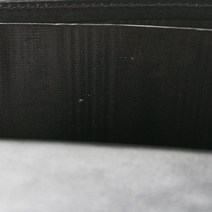 Gucci Guccissima Margaux Calfskin Metal Bar Continental Flap Wallet Black 12 of 13