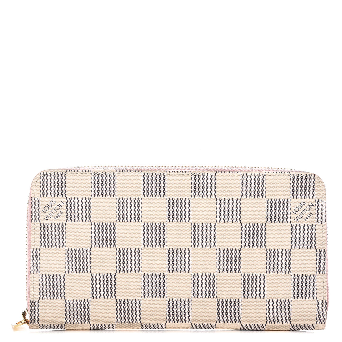 Damier Azur Zippy Wallet Rose Ballerine
