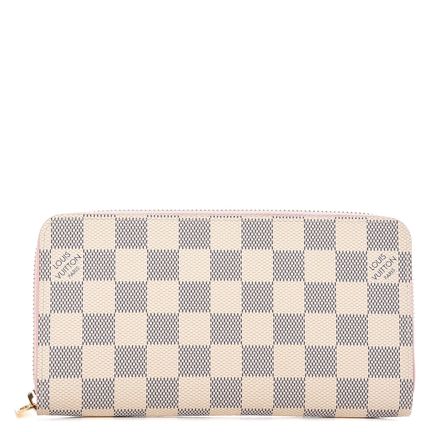 Louis Vuitton Damier Azur Zippy Wallet Rose Ballerine 1 of 8