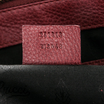 Gucci Suede Medium 1973 Top Handle Satchel Red 7 of 7