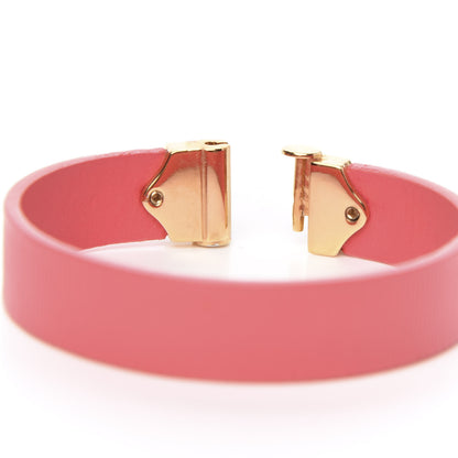 Louis Vuitton Patent Calfskin Embossed Spirit Bracelet 17 Corail 4 of 5