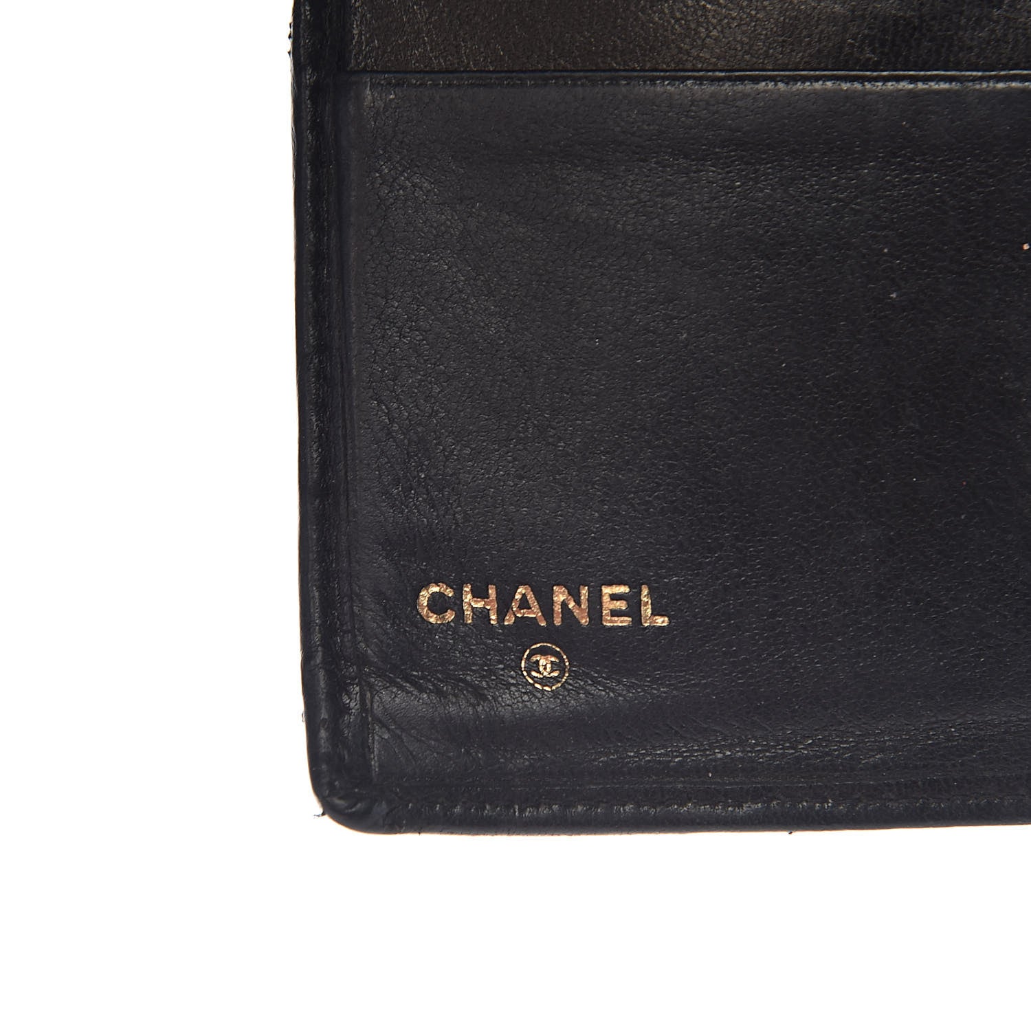 Chanel Lambskin Diamond Stitched French Wallet Black 6 of 19