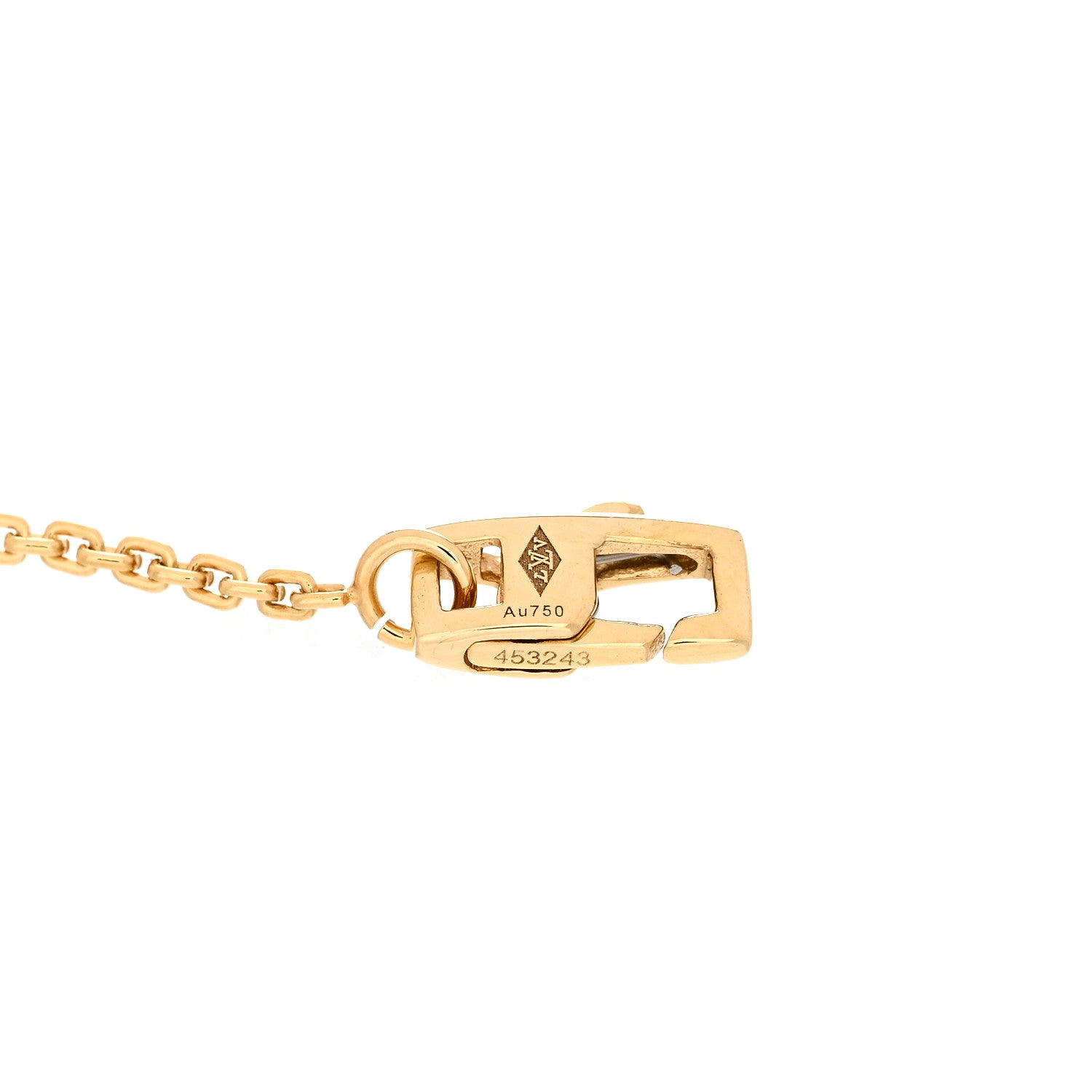 Louis Vuitton 18K Yellow Gold Diamond Idylle Blossom LV Pendant Necklace 4 of 5