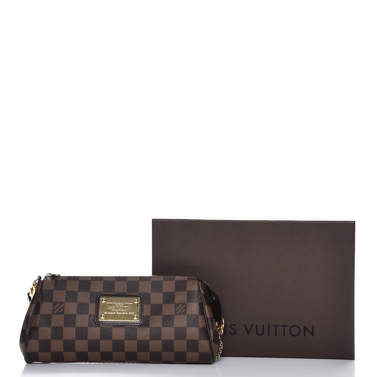 Louis Vuitton Damier Ebene Eva Clutch 8 of 8