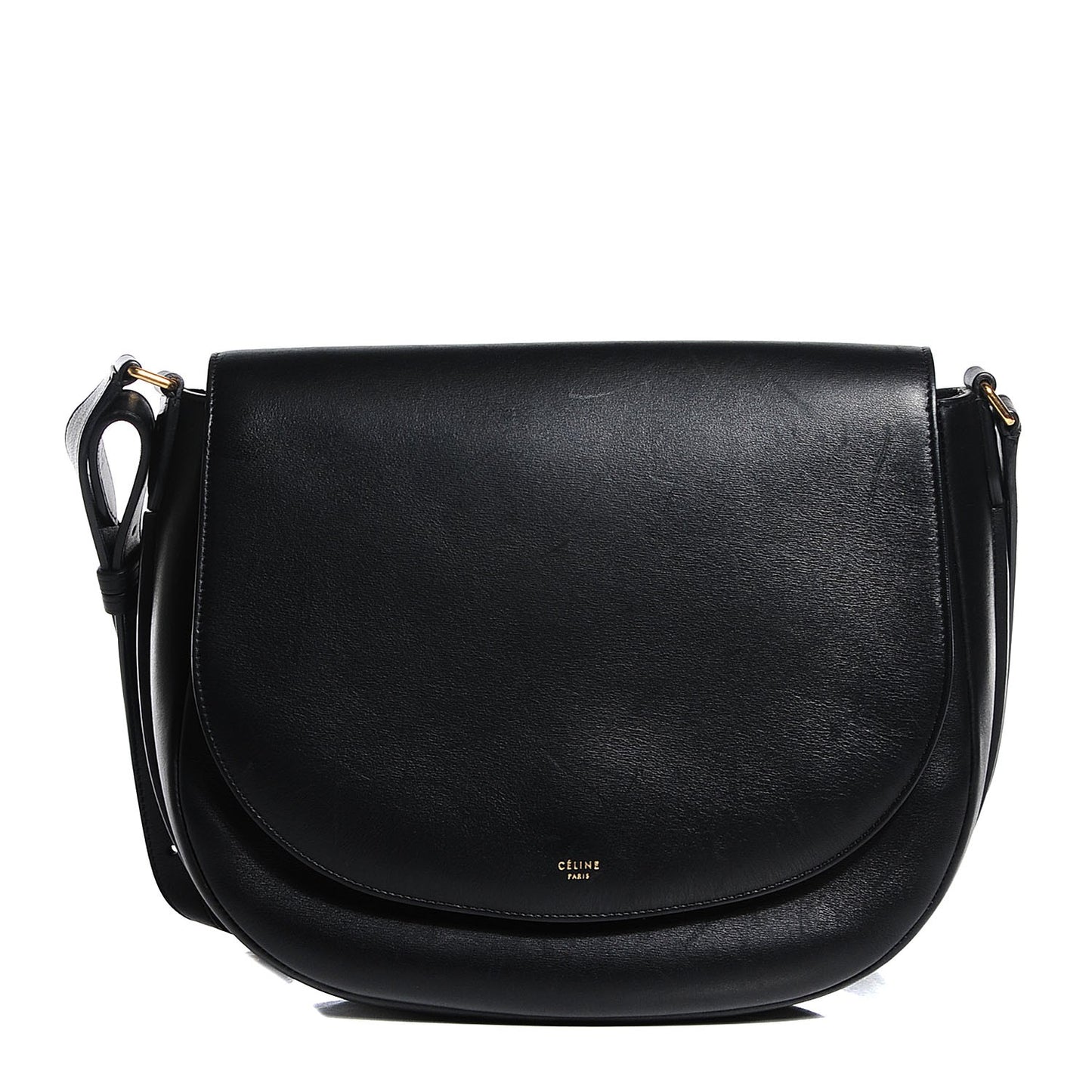 Natural Calfskin Trotteur Messenger Black
