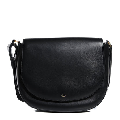 Celine Natural Calfskin Trotteur Messenger Black 1 of 7