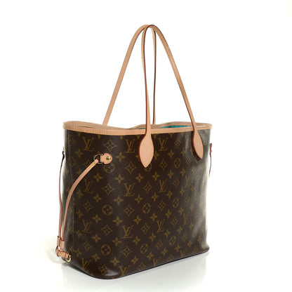 Louis Vuitton Monogram V Neverfull MM Turquoise 4 of 10